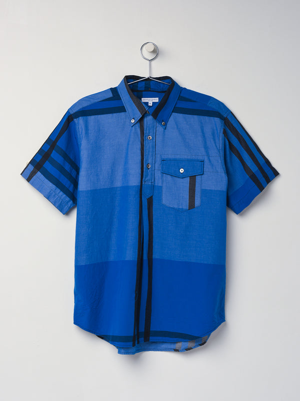 Popover BD Shirt_Blue Cotton Big Plaid